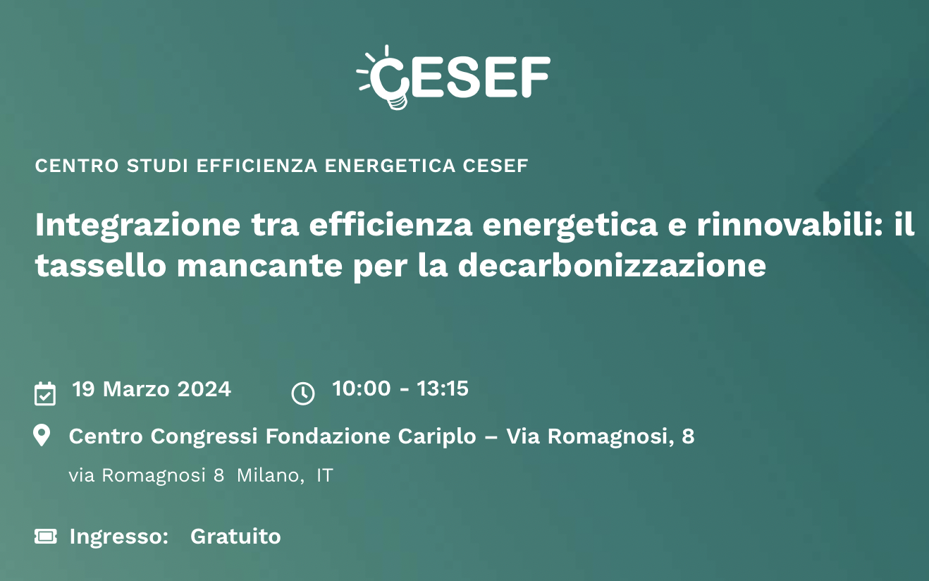 Integrazione tra efficienza energetica e rinnovabili: il tassello mancante per la decarbonizzazione